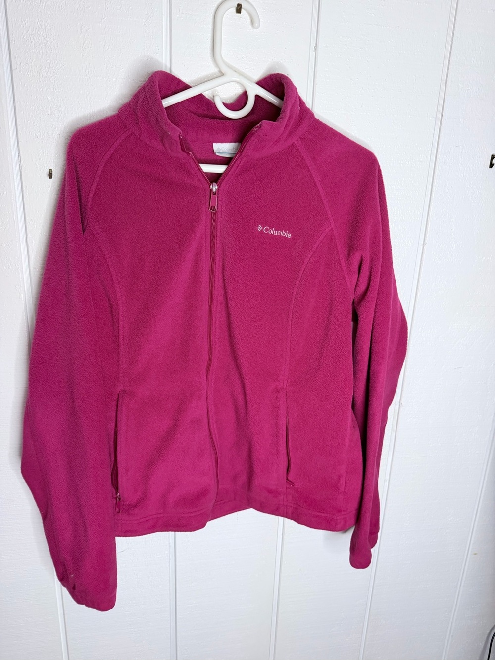 Columbia Kids Bright Pink Full-Zip Fleece Jacket